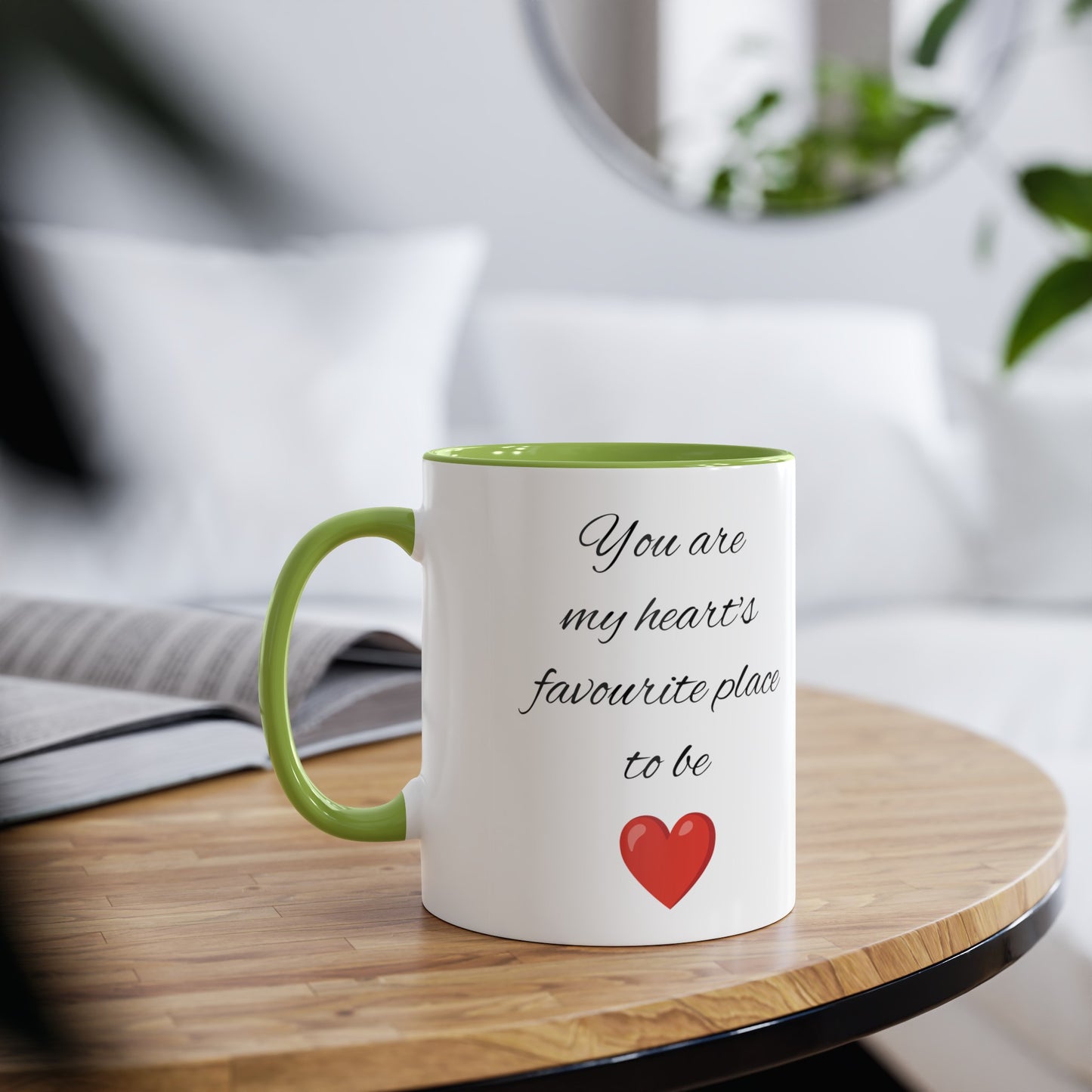 My heart's favourite place mug. Coffee mugs and tea mugs for Father's day gifts