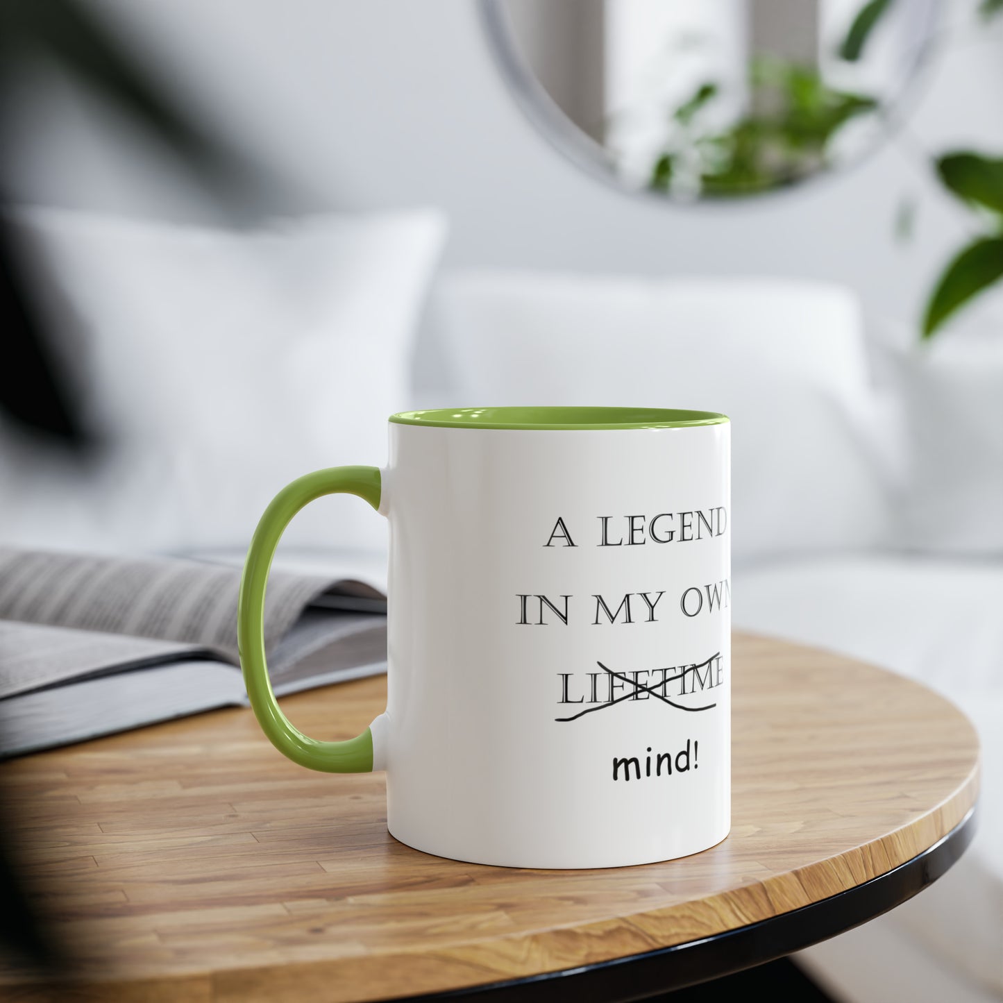 Legend in my own mind, printed mugs for trades