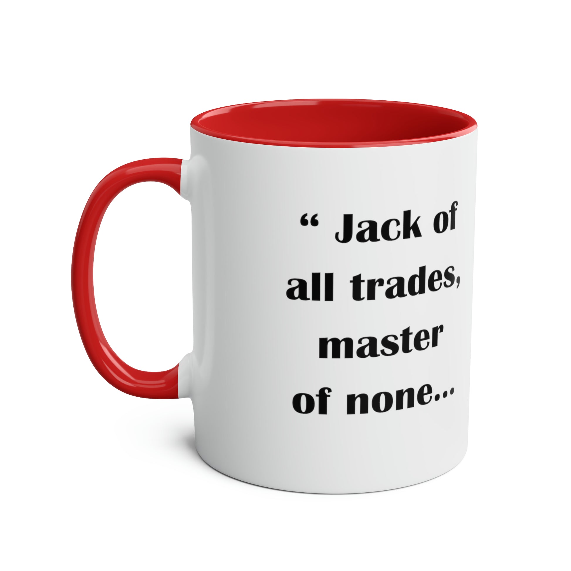 Jack of all trades printed mugs for do it yourself