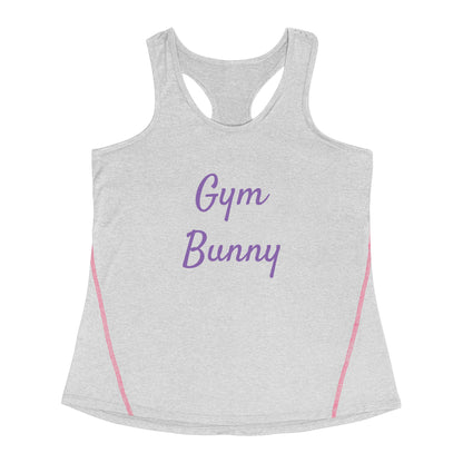 Workout tops for women, Gym Bunny slogan. Exercise wear. 