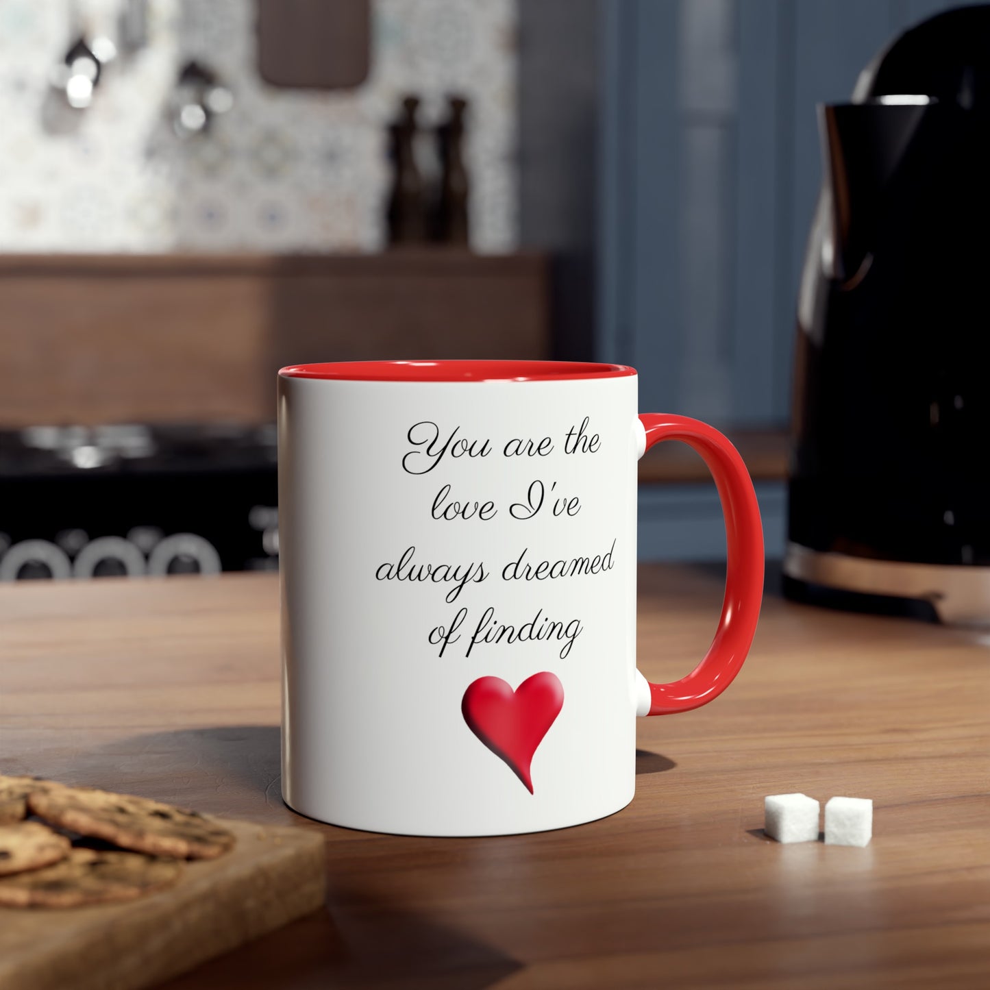 Finding love, printed coffee mugs for stepmother